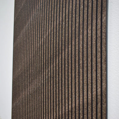 Set 5 panouri decorative, riflaj, polimer rigid, Naimeed D5465, 270x30x0.5cm, Maro