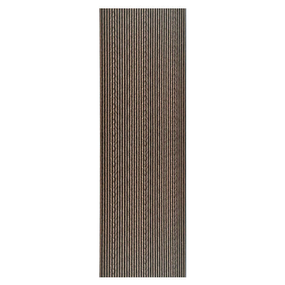 Set 5 panouri decorative, riflaj, polimer rigid, Naimeed D5467, 270x30x0.5cm, Maro