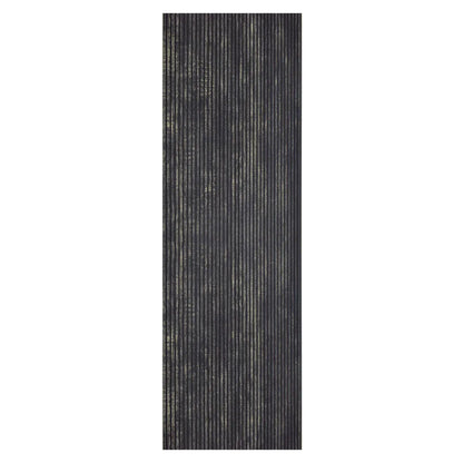 Set 5 panouri decorative, riflaj, polimer rigid, Naimeed D5468, 270x30x0.5cm, Negru