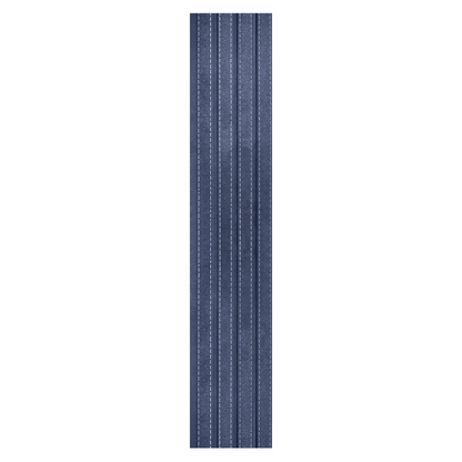 Set 5 panouri decorative, riflaj, polimer rigid, Naimeed D5469, 270x16x1cm, Albastru
