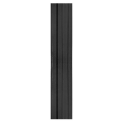 Set 5 panouri decorative, riflaj, polimer rigid, Naimeed D5470, 270x16x1cm, Negru