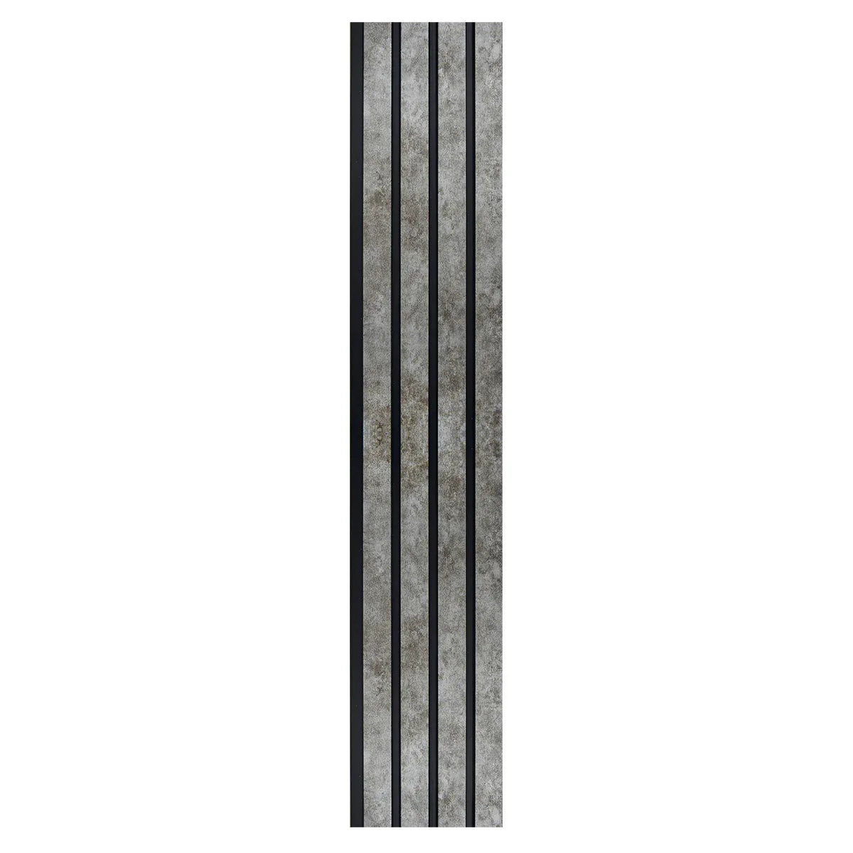 Set 5 panouri decorative, riflaj, polimer rigid, Naimeed D5472, 270x16x1cm, Gri