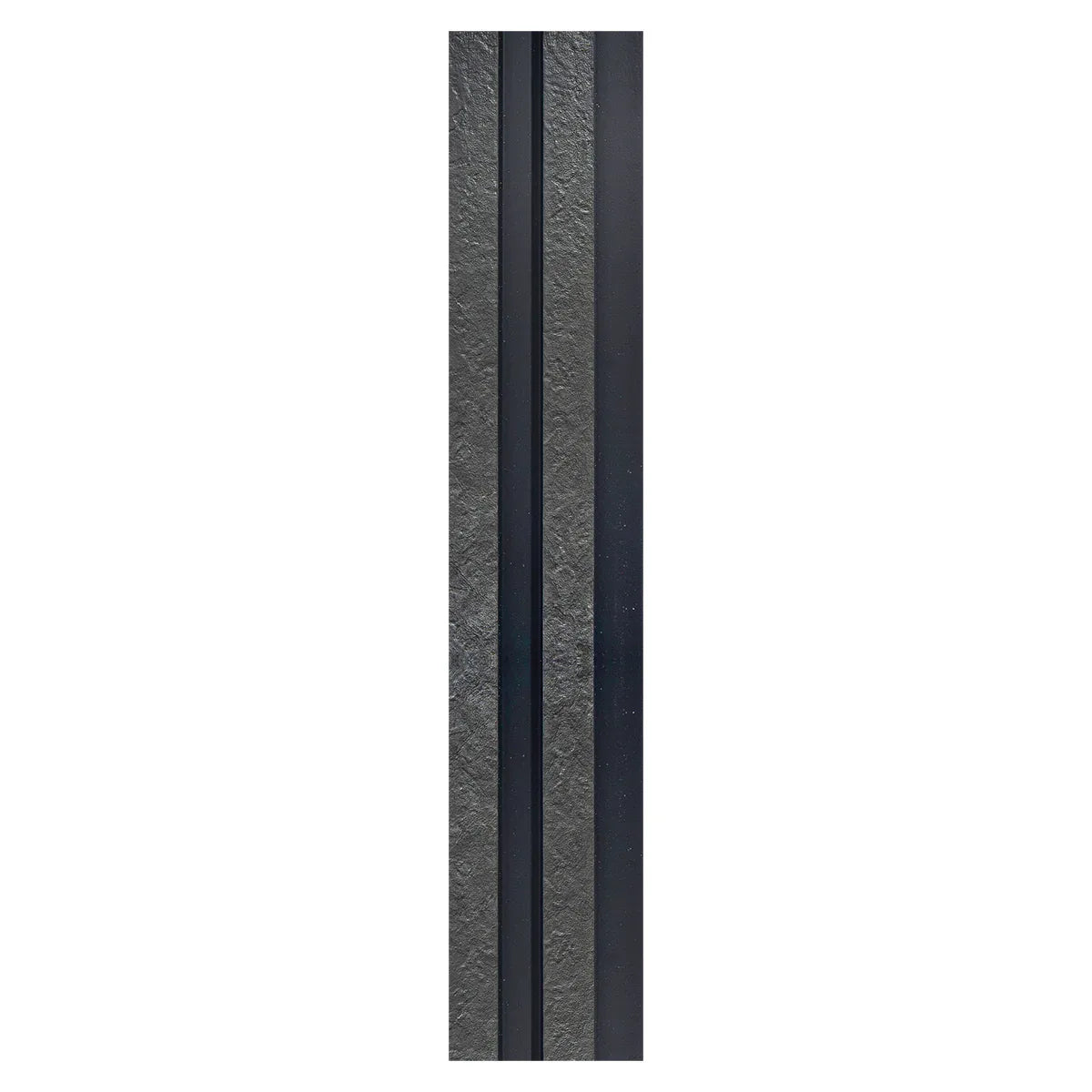 Set 5 panouri decorative, riflaj, polimer rigid, Naimeed D5478, 270x12x2cm, Negru