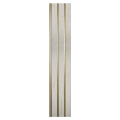 Set 5 panouri decorative, riflaj, polimer rigid, Naimeed D5479, 270x12x1cm, Alb/Auriu