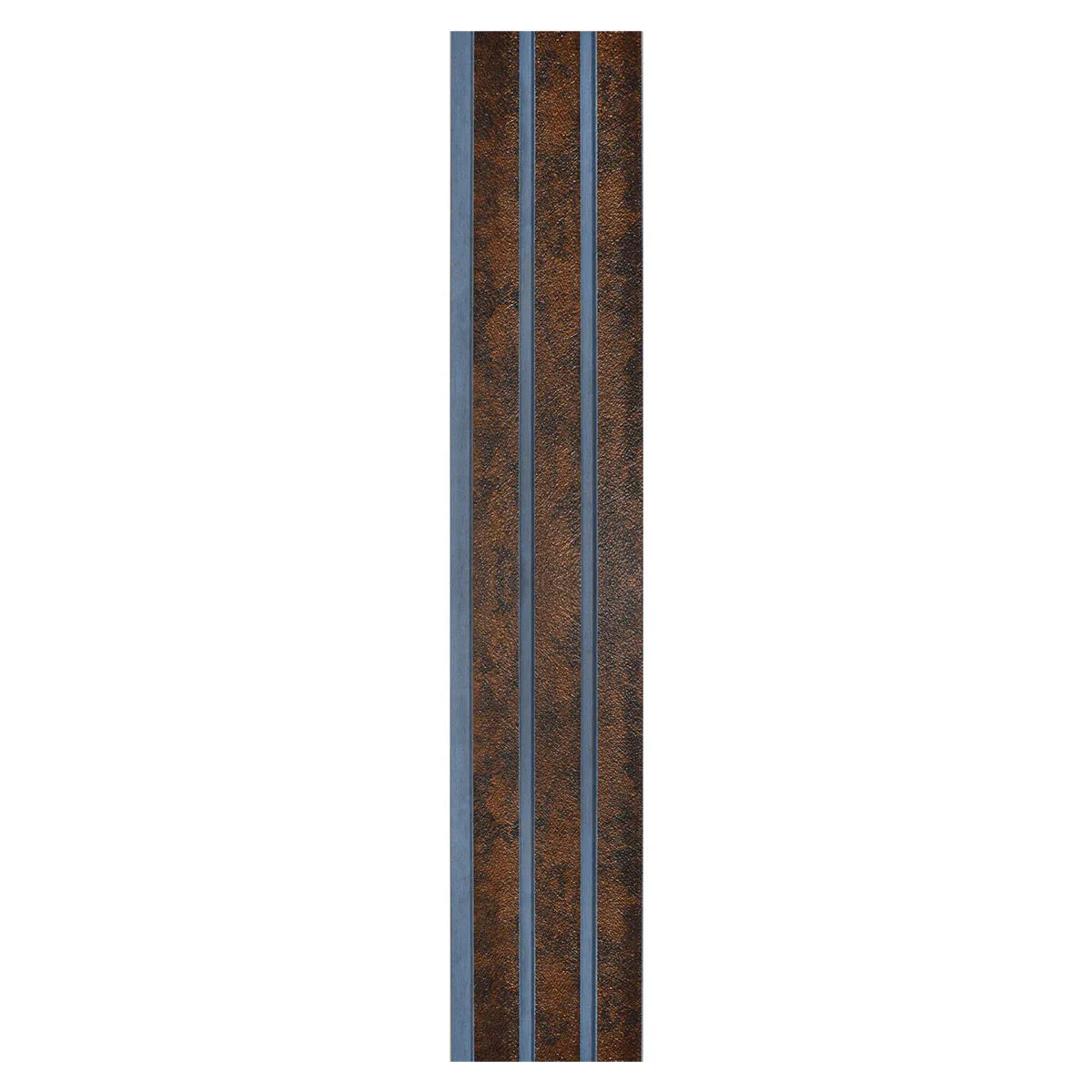 Set 5 panouri decorative, riflaj, polimer rigid, Naimeed D5480, 270x12x1cm, Maro/Albastru