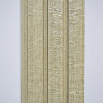 Set 5 panouri decorative, riflaj, polimer rigid, Naimeed D5482, 270x12x1cm, Crem deschis