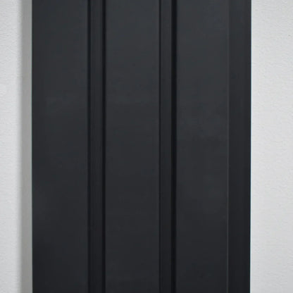 Set 5 panouri decorative, riflaj, polimer rigid, Naimeed D5483, 270x12x1cm, Negru