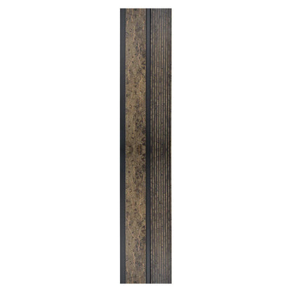 Set 5 panouri decorative, riflaj, polimer rigid, Naimeed D5484, 270x12x1cm, Maro