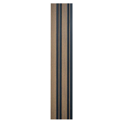 Set 5 panouri decorative, riflaj, polimer rigid, Naimeed D5489, 270x12x1cm, Maro