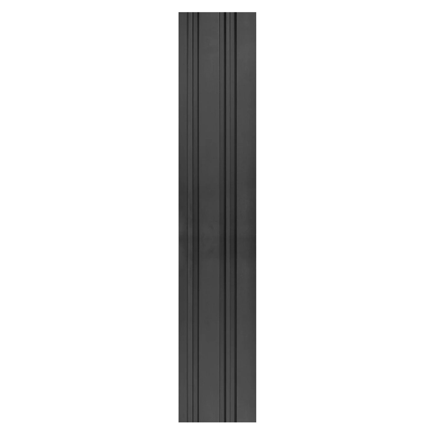 Set 5 panouri decorative, riflaj, polimer rigid, Naimeed D5490, 270x12x1cm, Negru
