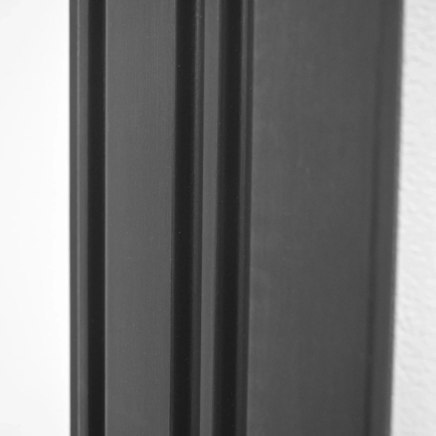 Set 5 panouri decorative, riflaj, polimer rigid, Naimeed D5490, 270x12x1cm, Negru