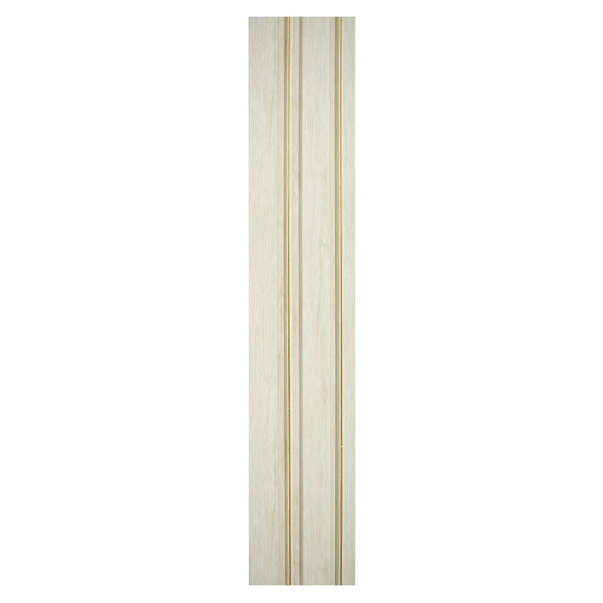 Set 5 panouri decorative, riflaj, polimer rigid, Naimeed D5491, 270x12x1cm, Alb