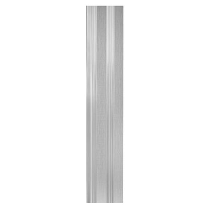 Set 5 panouri decorative, riflaj, polimer rigid, Naimeed D5492, 270x12x1cm, Argintiu