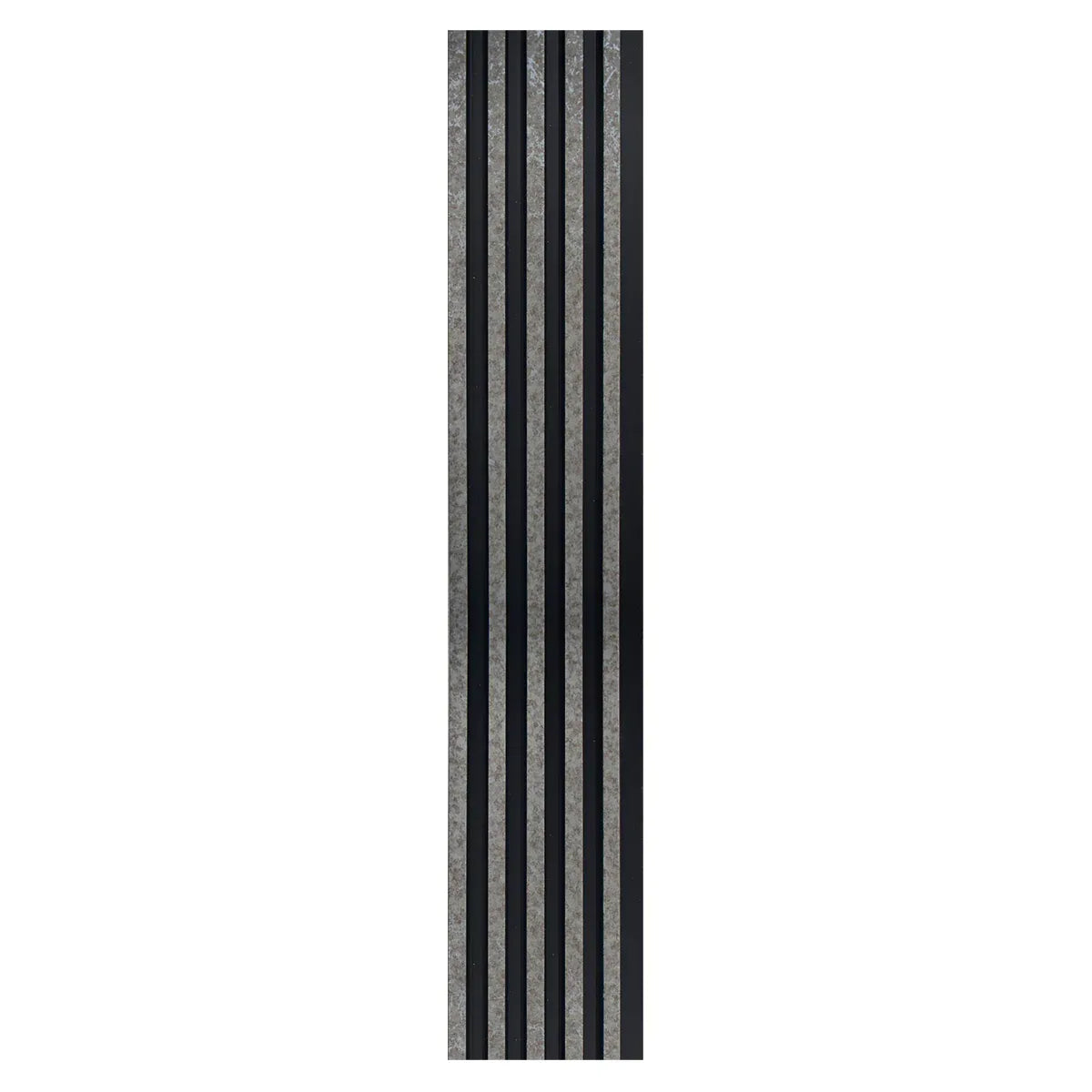 Set 5 panouri decorative, riflaj, polimer rigid, Naimeed D5494, 270x12x1cm, Negru/Gri