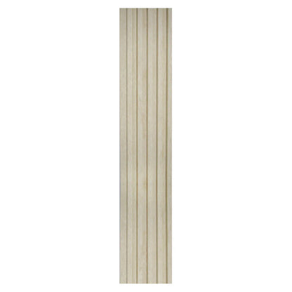Set 5 panouri decorative, riflaj, polimer rigid, Naimeed D5496, 270x12x1cm, Crem