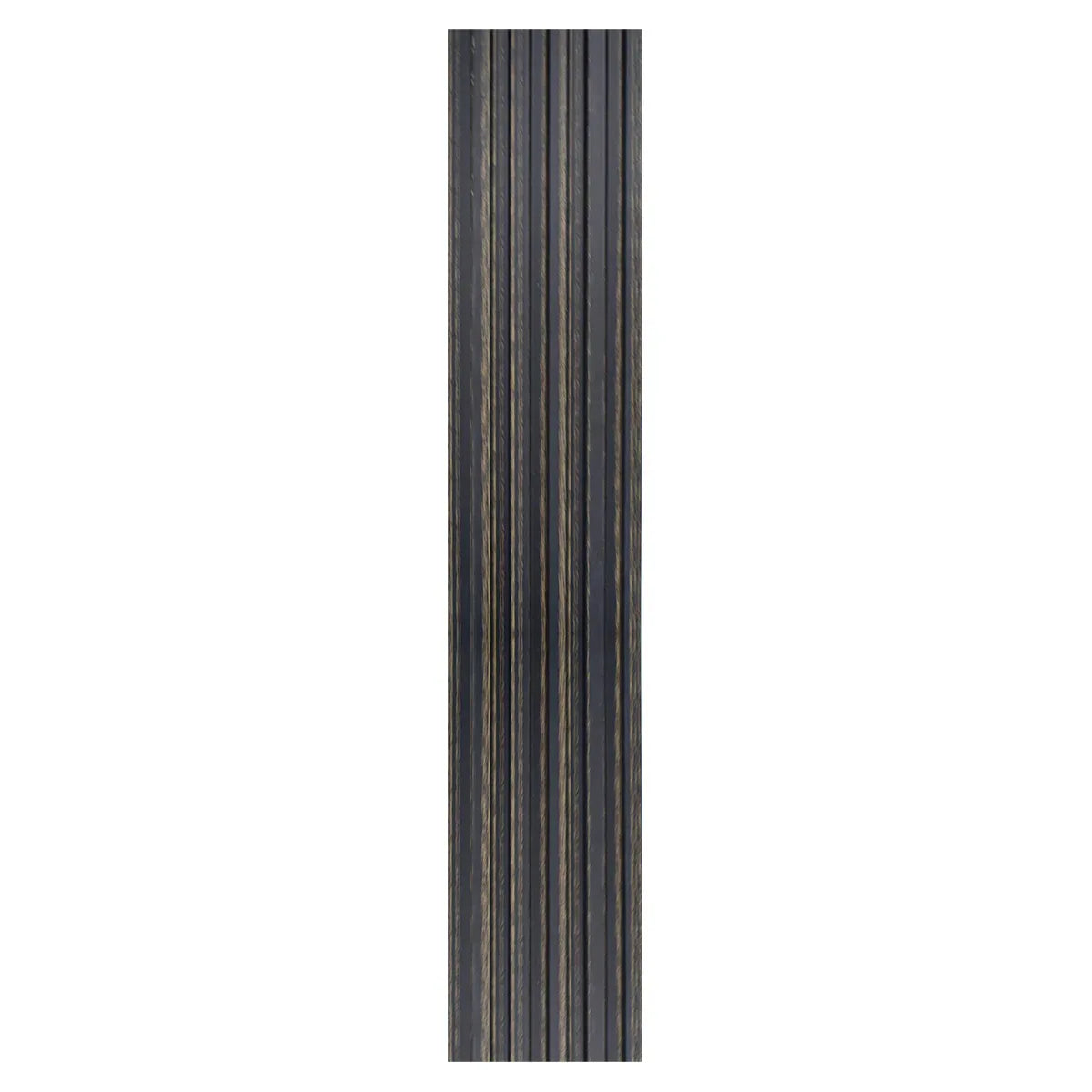 Set 5 panouri decorative, riflaj, polimer rigid, Naimeed D5497, 270x12x1cm, Negru