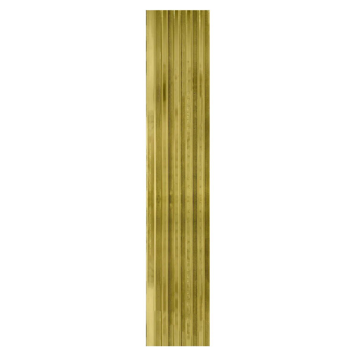 Set 5 panouri decorative, riflaj, polimer rigid, Naimeed D5498, 270x12x1cm, Auriu