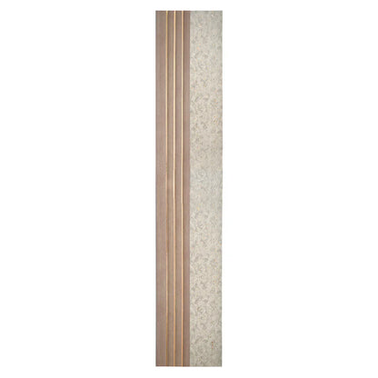 Set 5 panouri decorative, riflaj, polimer rigid, Naimeed D5500, 270x16x1cm, Crem deschis