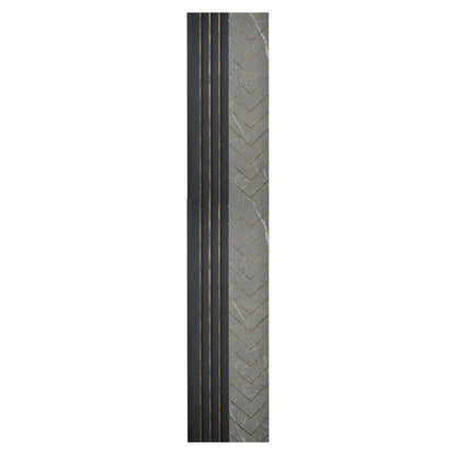 Set 5 panouri decorative, riflaj, polimer rigid, Naimeed D5503, 270x16x1cm, Gri