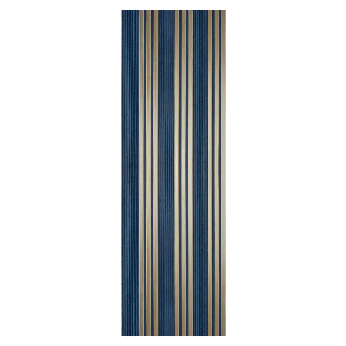 Set 5 panouri decorative, riflaj, polimer rigid, Naimeed D5508, 270x30x0.5cm, Turcoaz/Auriu