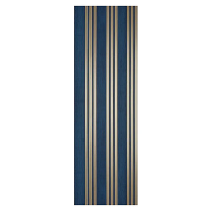 Set 5 panouri decorative, riflaj, polimer rigid, Naimeed D5508, 270x30x0.5cm, Turcoaz/Auriu