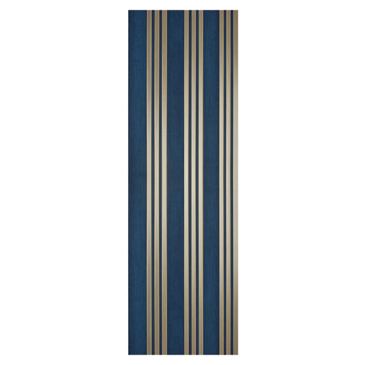 Set 5 panouri decorative, riflaj, polimer rigid, Naimeed D5508, 270x30x0.5cm, Turcoaz/Auriu