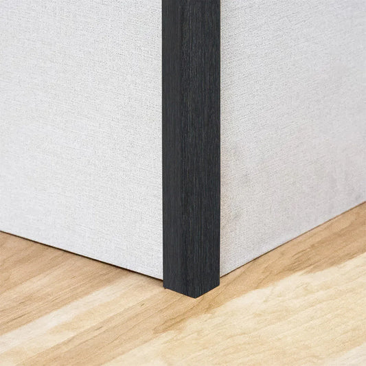 Set 5 Coltare decorative, polimer rigid, Naimeed D5511, Negru, 270x3x3cm