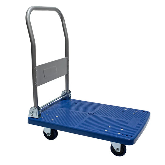 Carucior pliabil, platforma transport marfa, Naimeed D5657S, 200kg, Albastru