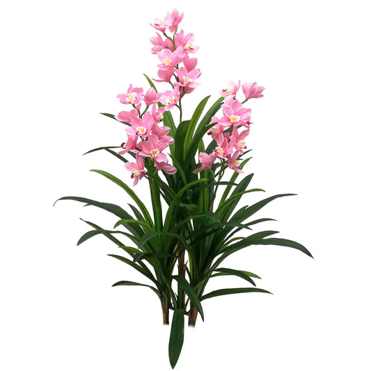 Floare artificiala, Orhidee barca fara ghiveci, Naimeed D5620, 120x100 cm, Roz