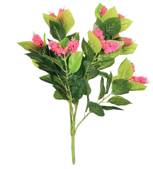 Floare artificiala, Guzmania fara ghiveci, Naimeed D5628, 90x60 cm, Roz