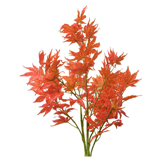 Copacel decorativ cu frunze, Naimeed D5633, 90x65 cm, Portocaliu