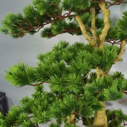 Copac artificial, Bonsai Pin fara ghiveci, Naimeed D5645, 166x85 cm, Verde Inchis