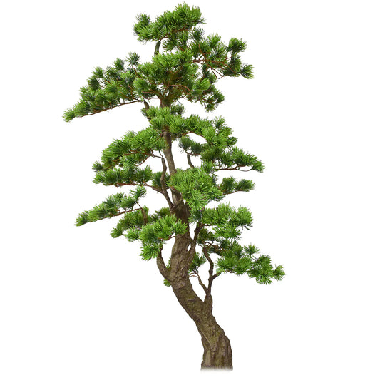 Copac artificial, Bonsai Pin fara ghiveci, Naimeed D5646, 163x80 cm, Verde