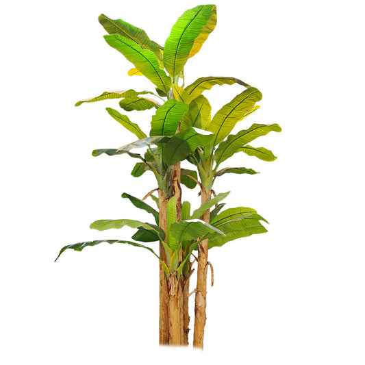 Copac artificial, Banan Musa fara ghiveci, Naimeed D5649, 305x120 cm, Verde