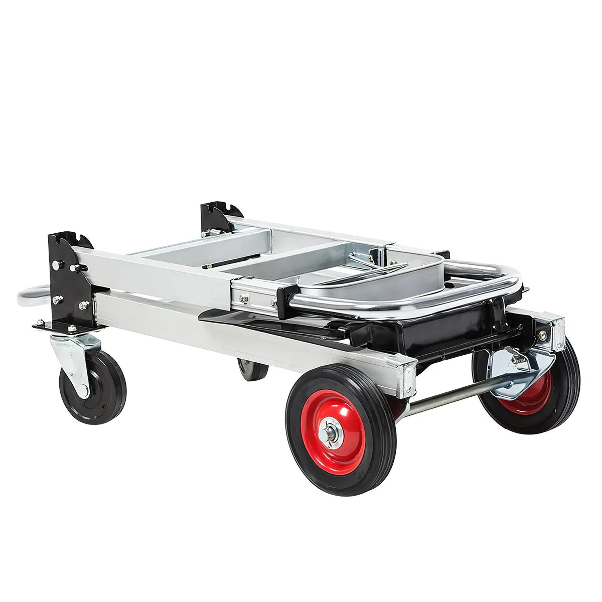 Carucior marfa cu platforma, Naimeed D5661, manevrabil in 2 pozitii, pliabil, 38x105x87cm, 100kg, Aluminiu