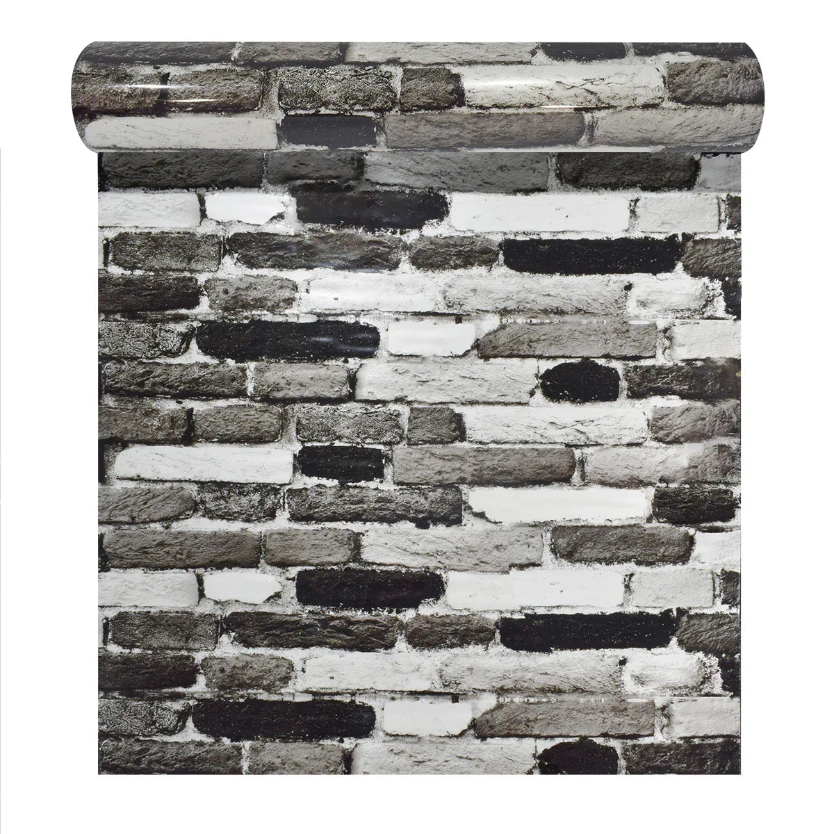 Rola panou autoadeziv, Naimeed D5683, design modern, 2mm grosime, 60x300cm, Alb/Negru