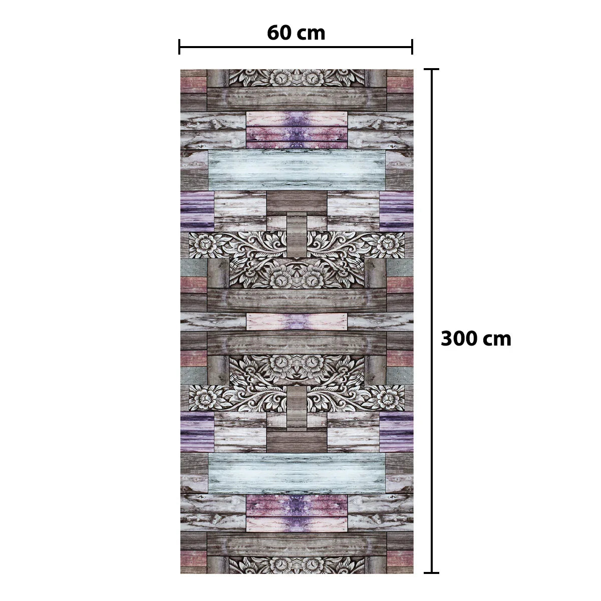 Rola panou autoadeziv, Naimeed D5685, design modern, 2mm grosime, 60x300cm, Multicolor