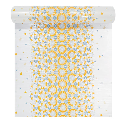 Rola panou autoadeziv, Naimeed D5706, design modern, 2mm grosime, 60x300cm, Galben/Albastru