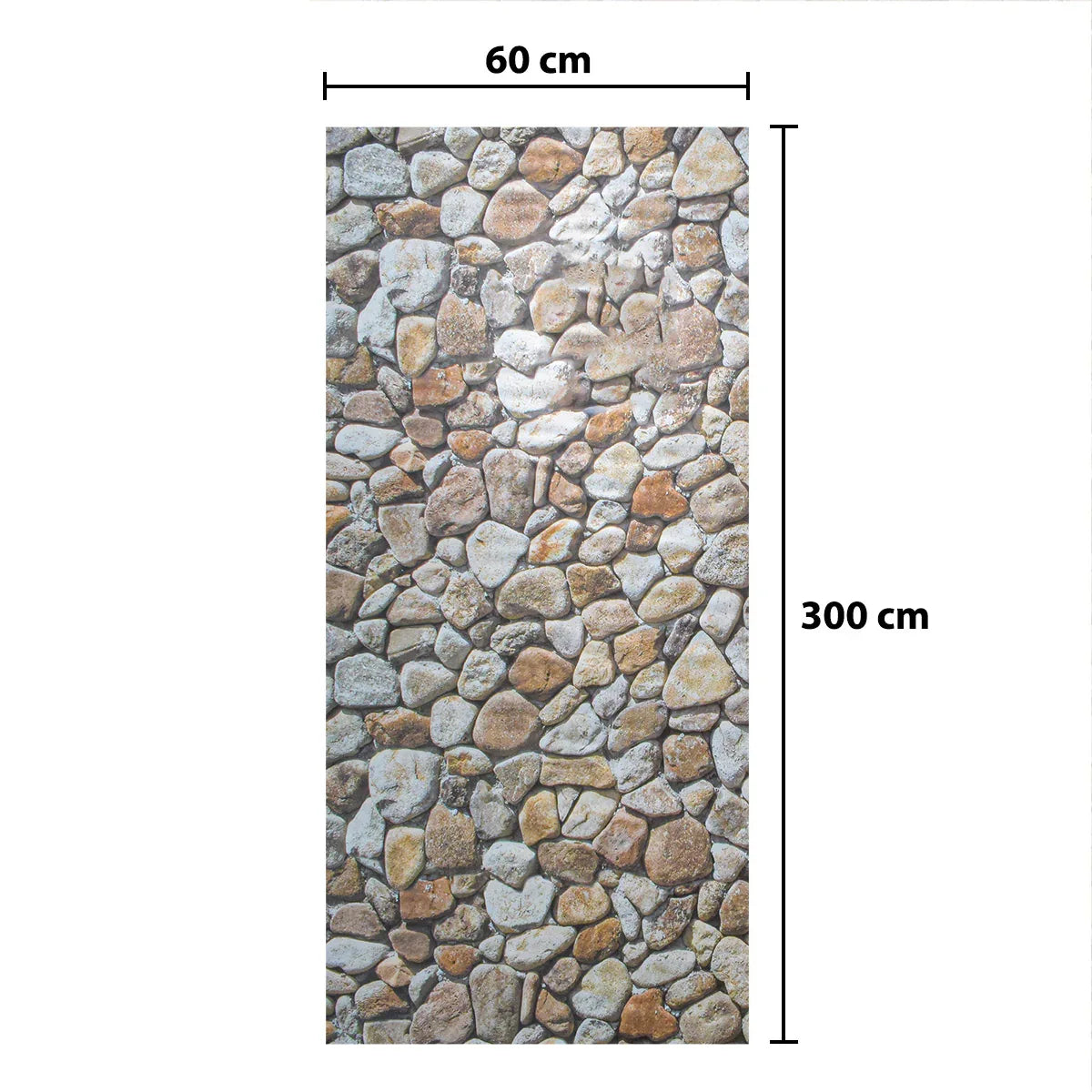 Rola panou autoadeziv, Naimeed D5718, design modern, 2mm grosime, 60x300cm, Piatra