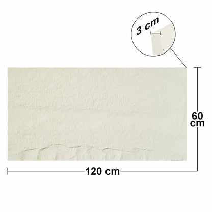 Set 10 x Panou Decorativ 3D, Naimeed D5739, ultrausor, design elegant, PU, 120 x 60 x 3 cm, Crem deschis