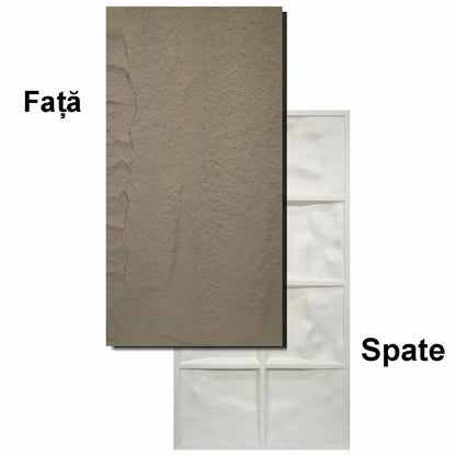 Set 10 x Panou Decorativ 3D, Naimeed D5742, ultrausor, design elegant, PU, 120 x 60 x 3 cm, Maro