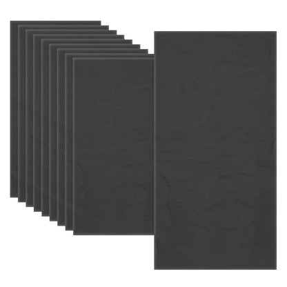 Set 10 x Panou Decorativ 3D, Naimeed D5746, ultrausor, design elegant, PU, 120 x 60 x 3 cm, Negru