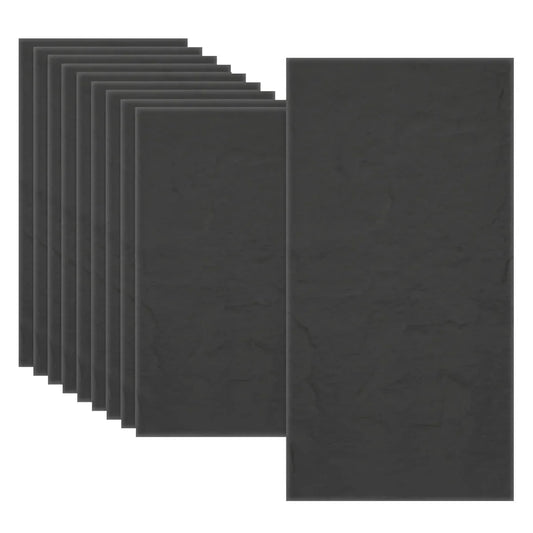 Set 10 x Panou Decorativ 3D, Naimeed D5746, ultrausor, design elegant, PU, 120 x 60 x 3 cm, Negru