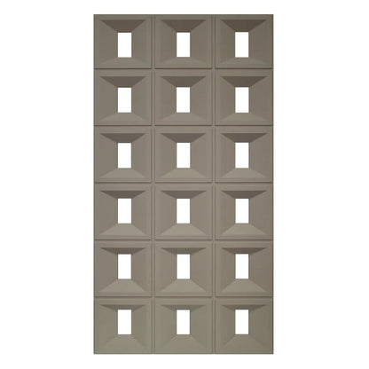 Set 8 x Panou Decorativ 3D, Naimeed D5769, ultrausor, design elegant, PU, 120 x 60 x 3 cm, Maro