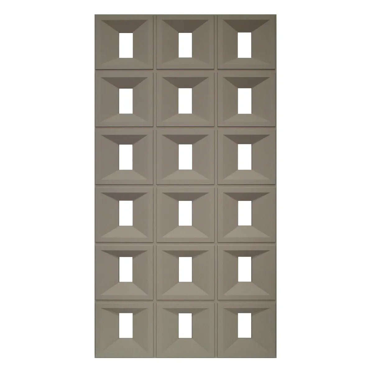 Set 4 x Panou Decorativ 3D, Naimeed D5769, ultrausor, design elegant, PU, 120 x 60 x 3 cm, Maro
