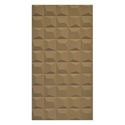 Set 12 x Panou Decorativ 3D, Naimeed D5770, ultrausor, design elegant, PU, 120 x 60 x 2.5 cm, Maro
