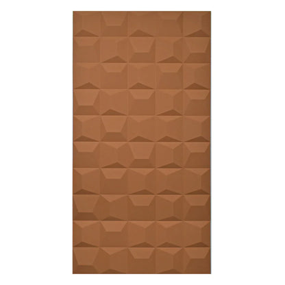 Set 6 x Panou Decorativ 3D, Naimeed D5771, ultrausor, design elegant, PU, 120 x 60 x 2.5 cm, Caramiziu
