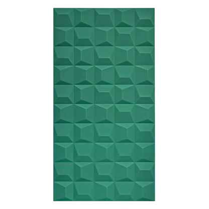 Set 5 x Panou Decorativ 3D, Naimeed D5772, ultrausor, design elegant, PU, 120 x 60 x 2.5 cm, Turcoaz