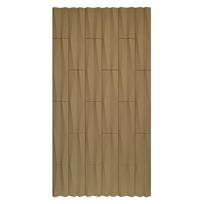 Set 12 x Panou Decorativ 3D, Naimeed D5774, ultrausor, design elegant, PU, 120 x 60 x 2.5 cm, Maro