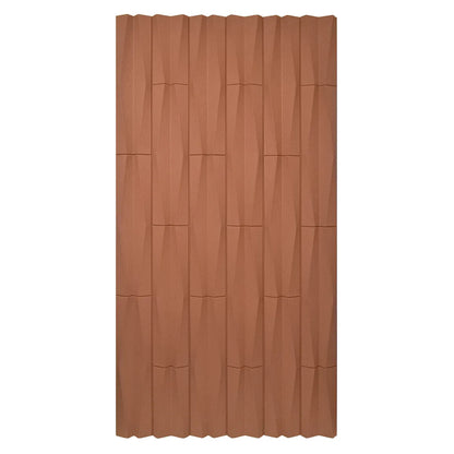 Set 5 x Panou Decorativ 3D, Naimeed D5777, ultrausor, design elegant, PU, 120 x 60 x 2.5 cm, Caramiziu